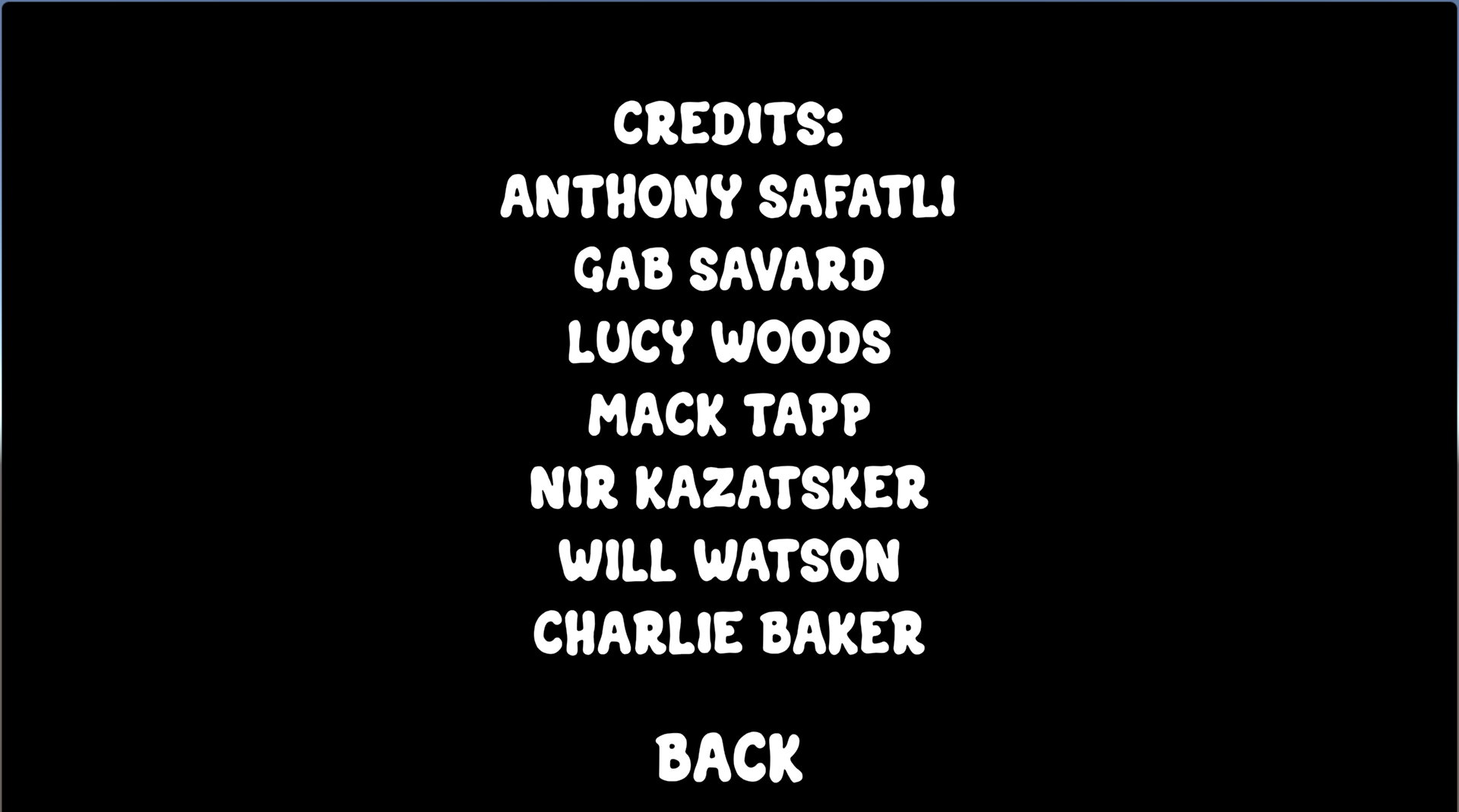 Game's credits