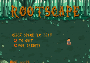 Game's main menu