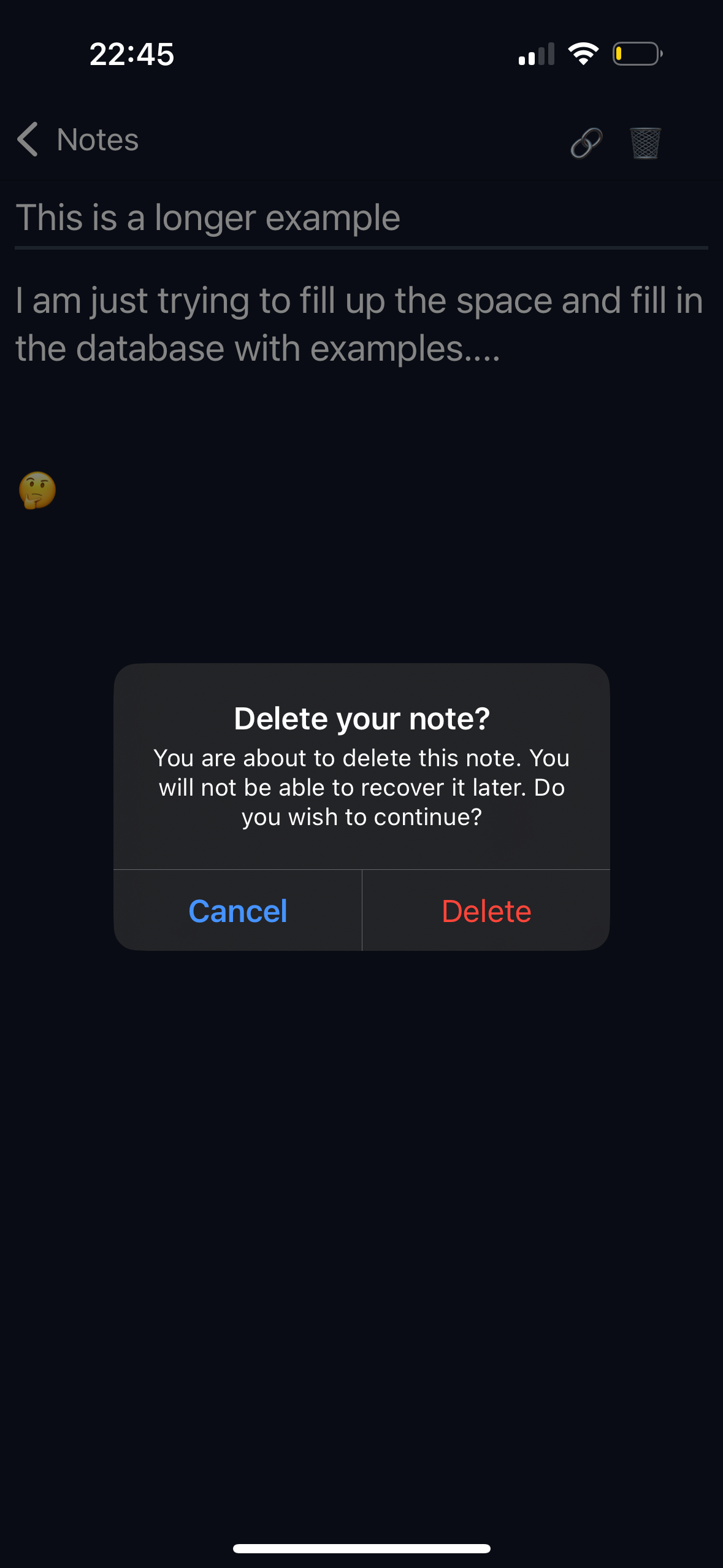 App's delete feture