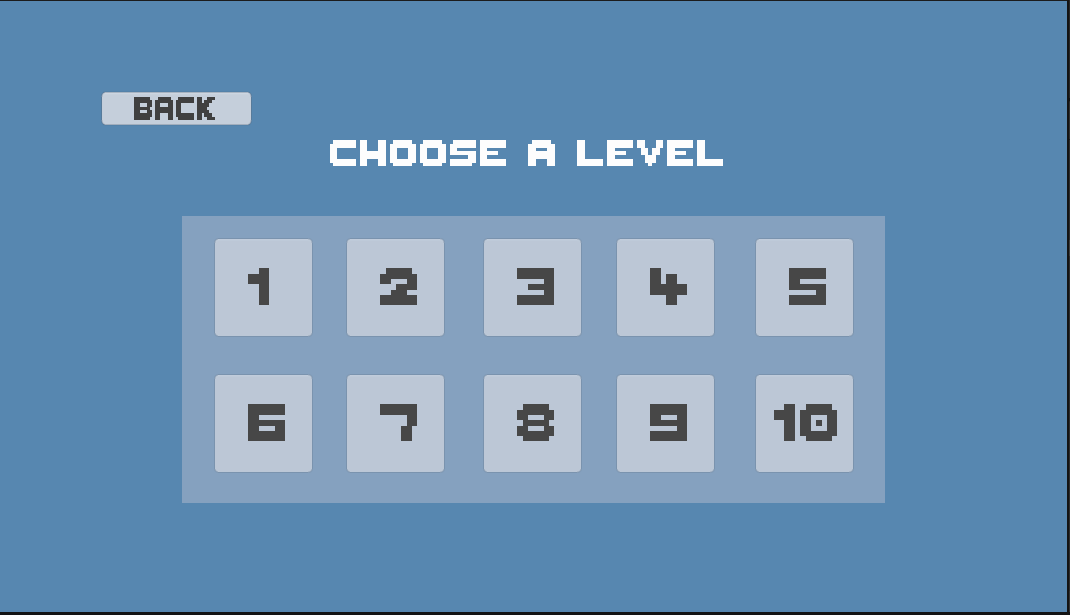 Level selector screen